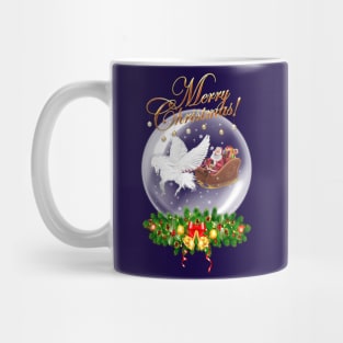 Merry Christmas Greeting. Pegasus, The Helping Hand Mug